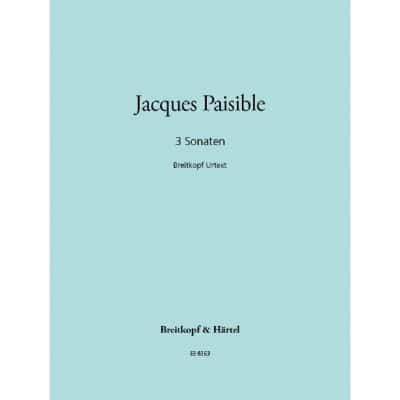  Paisible Jacques - Drei Sonaten - Recorder, Basso Continuo