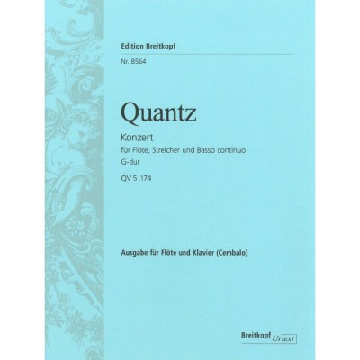 QUANTZ J.J. - FLOTENKONZERT G-DUR QV 5:174