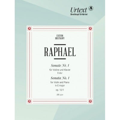 RAPHAEL, GUNTER - SONATE OP. 12/1 - VIOLIN, PIANO
