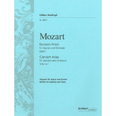 MOZART - COMPLETE CONCERT ARIAS FOR SOPRANO - SOPRANO ET PIANO