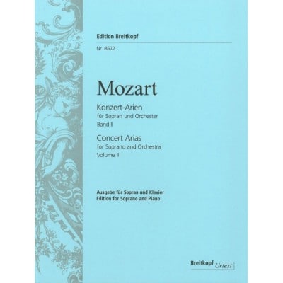  Mozart W.a. - Integrale Des Airs De Concert, Soprano, Piano Vol.2