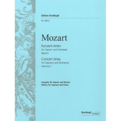 MOZART - COMPLETE CONCERT ARIAS FOR SOPRANO - SOPRANO ET PIANO