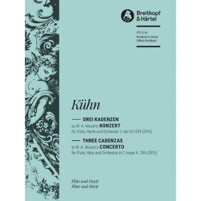 KUHN M. - THREE CADENZAS FROM CONCERTO IN C MAJOR KV 299 - FLUTE, HARP AND ORCHESTRA