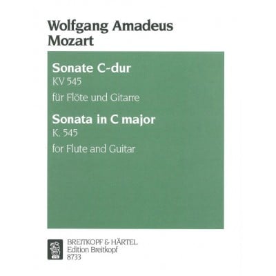 MOZART WOLFGANG AMADEUS - SONATA C-DUR KV 545 - FLUTE, GUITAR