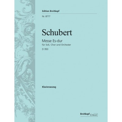 EDITION BREITKOPF SCHUBERT F. - MESSE ES-DUR D 950