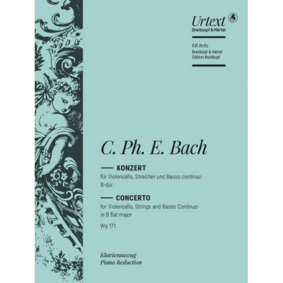 BACH C.P.E. - CELLOKONZERT B-DUR WQ 171