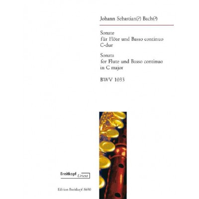  Bach Johann Sebastian - Sonate C-dur Bwv 1033 - Flute, Basso Continuo