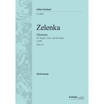 ZELENKA J.D. - MISERERE C-MOLL ZWV 57 - PIANO REDUCTION