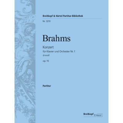 EDITION BREITKOPF BRAHMS JOHANNES - KLAVIERKONZERT 1 D-MOLL OP. 15 - PIANO, ORCHESTRA