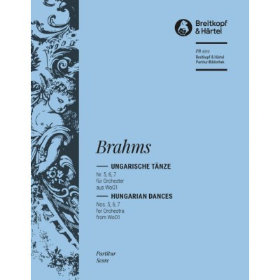  Brahms Johannes - Ungarische Tanze Nr. 5, 6, 7 - Orchestra