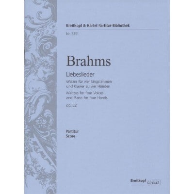 BRAHMS J. - LIEBESLIEDER OP. 52 (WALZER)