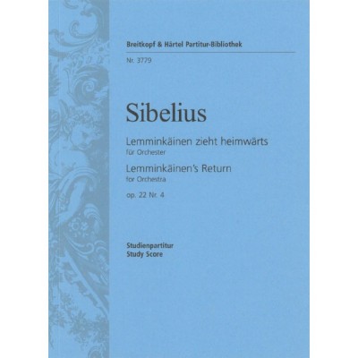 SIBELIUS JEAN - LEMMINKAINEN OP. 22/4 - ORCHESTRA