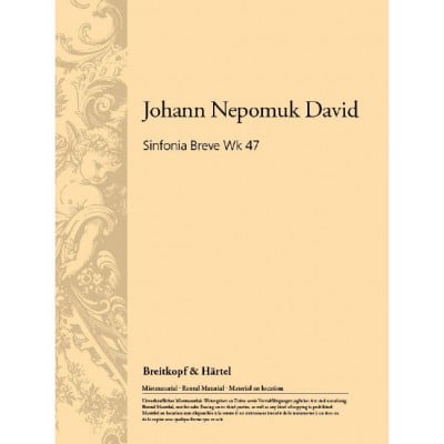 DAVID JOHANN NEPOMUK - SINFONIA BREVE WK 47 - ORCHESTRA