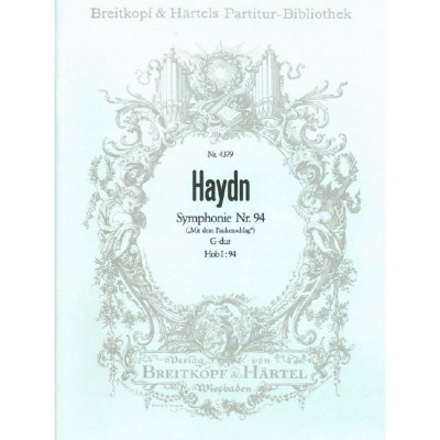 HAYDN JOSEPH - SYMPHONIE G-DUR HOB I:94 - ORCHESTRA