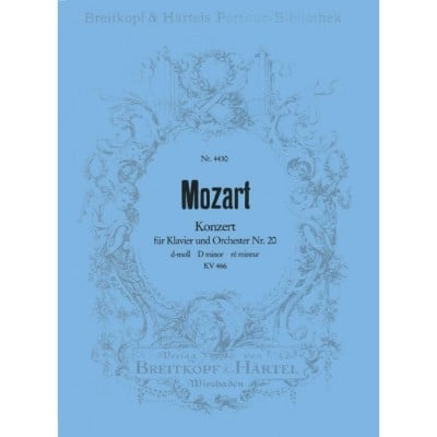 MOZART WOLFGANG AMADEUS - KLAVIERKONZERT 20 D-MOLL KV466 - PIANO, ORCHESTRA