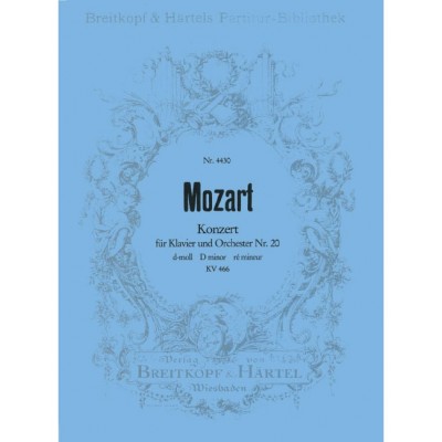 EDITION BREITKOPF Mozart - Klavierkonzert [NR. 20] D-moll KV 466 KV 466
