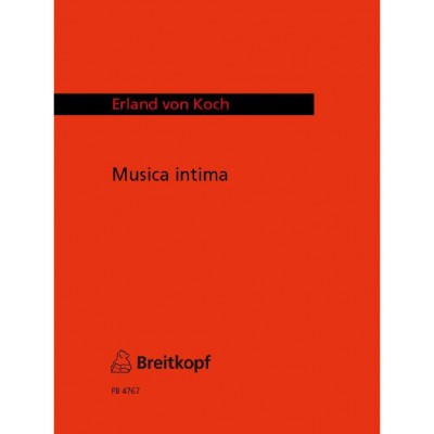 KOCH ERLAND VON - MUSICA INTIMA - STRING ORCHESTRA