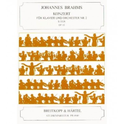 BRAHMS JOHANNES - KLAVIERKONZERT 2 B-DUR OP. 83 - PIANO, ORCHESTRA