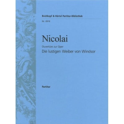 EDITION BREITKOPF NICOLAI OTTO - LUSTIGEN WEIBER V.WINDSOR.OUV. - ORCHESTRA