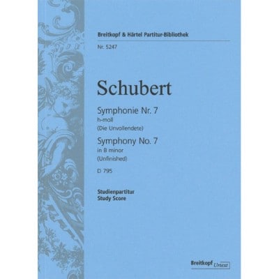  Schubert F. - Symphonie Nr. 7 H-moll D 759 - Conducteur Poche