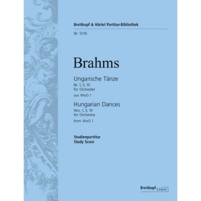  Brahms Johannes - Ungarische Tanze Nr. 1, 3, 10 - Orchestra