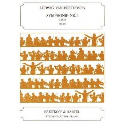  Beethoven L.v. - Symphonie Nr. 4 B-dur Op. 60 - Partition Poche