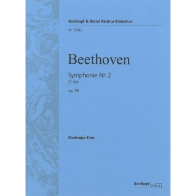  Beethoven L.v. - Symphonie Nr. 2  D-dur  Op. 36 - Partition Poche