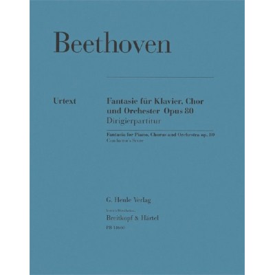 BEETHOVEN LUDWIG VAN - CHORFANTASIE C-MOLL OP. 80 - PIANO, MIXED CHOIR, ORCHESTRA