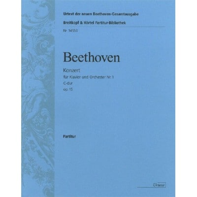 BEETHOVEN LUDWIG VAN - KLAVIERKONZERT NR.1 C-DUR OP.15 - PIANO, ORCHESTRA