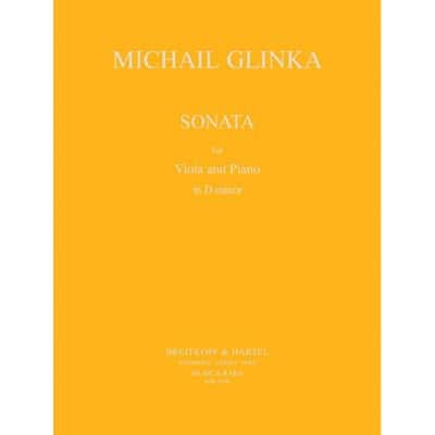  Glinka Mikhail Ivanovitch - Sonate D-moll - Viola, Piano