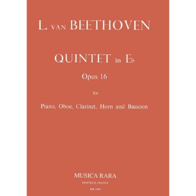 EDITION BREITKOPF BEETHOVEN - KLAVIERQUINTETT ES-DUR OP. 16 - PIANO QUINTET