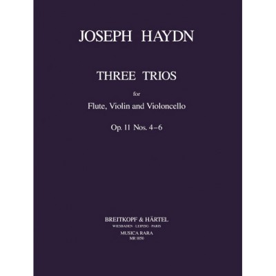  Haydn Joseph - Klavier-trios Op. 11/4-6 - Flute, Violin, Piano