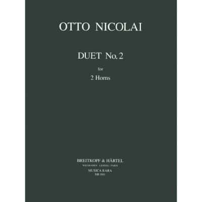 EDITION BREITKOPF NICOLAI - DUO NR. 2