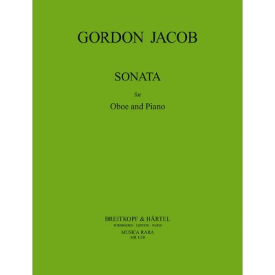 JACOB GORDON - SONATA - OBOE, PIANO
