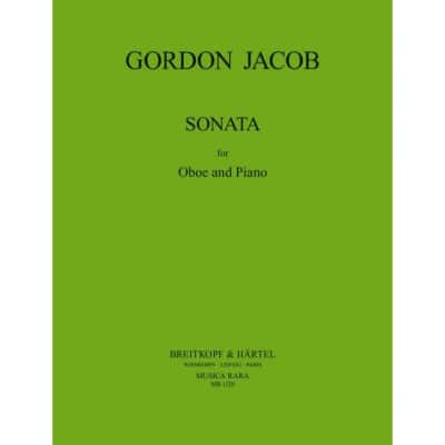 EDITION BREITKOPF JACOB - SONATA - HAUTBOIS ET PIANO