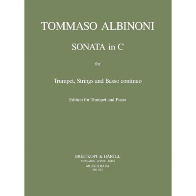 EDITION BREITKOPF ALBINONI - SONATA IN C - TROMPETTE ET PIANO