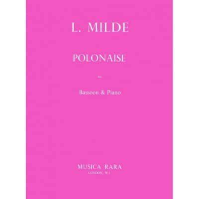 EDITION BREITKOPF MILDE - POLONAISE - BASSOON ET PIANO