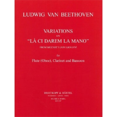  Beethoven L.v. - Variationen Uber 'la Ci Darem' - Flute (hautbois), Clarinette, Basson