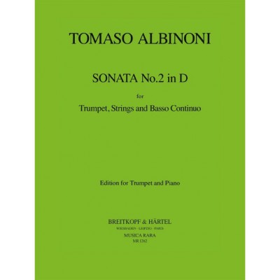 ALBINONI TOMASO - SONATA NR. 2 IN D - TRUMPET, PIANO