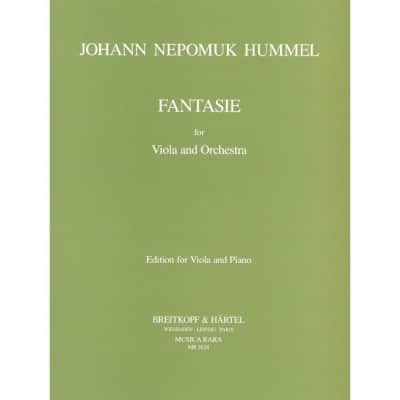  Hummel Johann Nepomuk - Fantasie - Viola, 2 Oboe, Strings