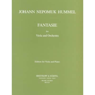 HUMMEL JOHANN NEPOMUK - FANTASIE - VIOLA, 2 OBOE, STRINGS