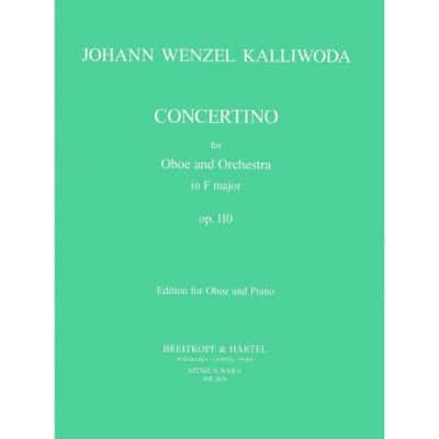 EDITION BREITKOPF KALLIWODA - CONCERTINO F-DUR OP. 110 - HAUTBOIS ET PIANO