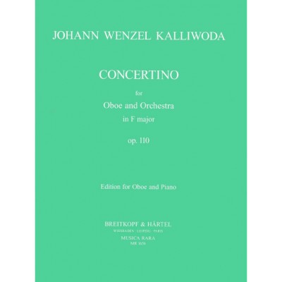 EDITION BREITKOPF Kalliwoda - Concertino F-dur Op. 110 - Hautbois et Piano
