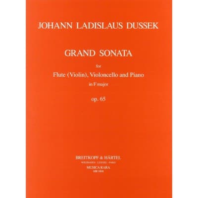  Dussek Jan Ladislav - Grand Sonata F-dur Op. 65 - Flute, Cello, Piano