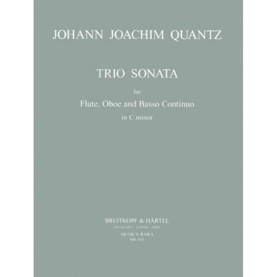 EDITION BREITKOPF Quantz - Triosonate In C-moll
