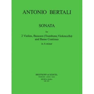  Bertali Antonio - Sonata A 3 In A Nr. 3 - 2 Violin, Bassoon, Basso Continuo