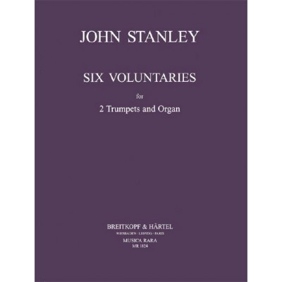 STANLEY JOHN - 6 VOLUNTARIES - 2 TRUMPET, ORGAN