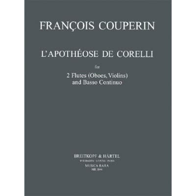 COUPERIN FRANCOIS - L'APOTHEOSE DE CORELLI - 2 FLUTE, BASSO CONTINUO
