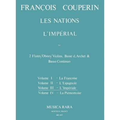 COUPERIN FRANCOIS - LES NATIONS III 'L'IMPERIAL' - 2 FLUTE, BASSO CONTINUO