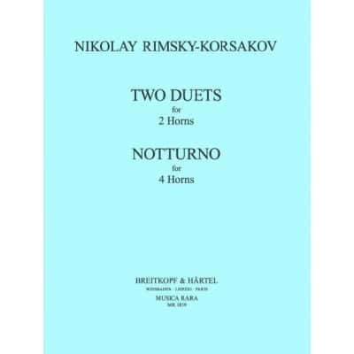  Rimsky-korsakov Nicolai - Zwei Duette, Notturno - 2-4 Horn